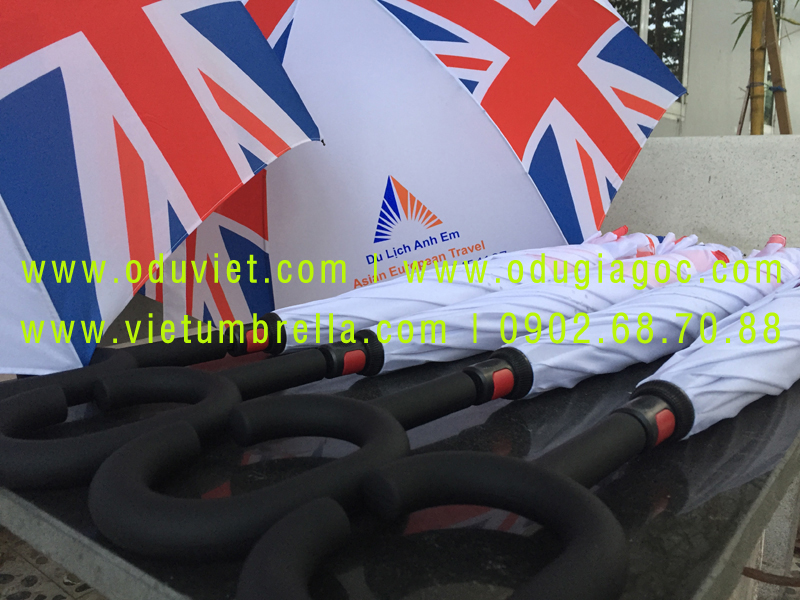 xưởng sản xuất ô dù cầm tay in logo quảng cáo